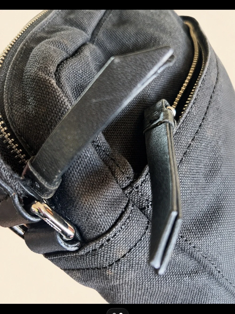 Coach Black Canvas Crossbody Messenger Bag